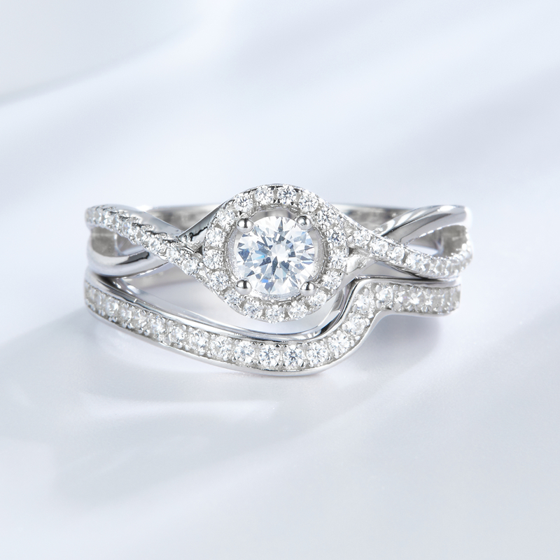 Engagement Wholesale Jewelry CZ Wedding 925 Sterling Silver Ring